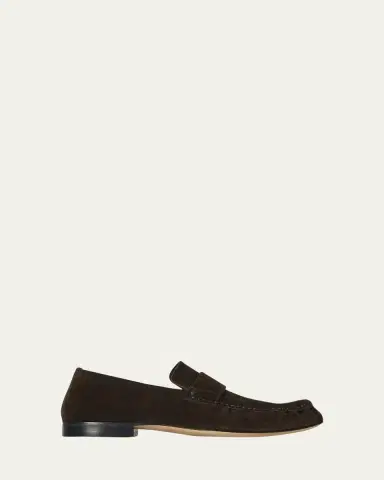 THE ROW Calf Suede Slip-On Loafers | Thumbnail 11