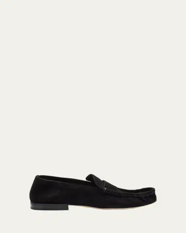 THE ROW Calf Suede Slip-On Loafers | Thumbnail 13