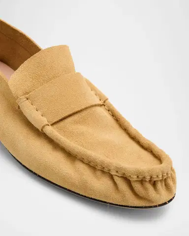 THE ROW Calf Suede Slip-On Loafers | Thumbnail 4