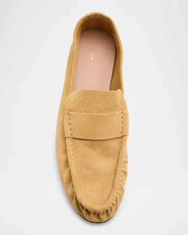 THE ROW Calf Suede Slip-On Loafers | Thumbnail 5