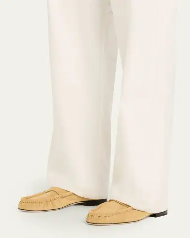 THE ROW Calf Suede Slip-On Loafers | Thumbnail 7