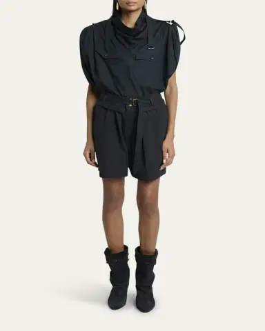 Etoile Isabel Marant Danica Belted Shorts | Thumbnail 2 Etoile Isabel Marant Danica Belted Shorts | Thumbnail 2