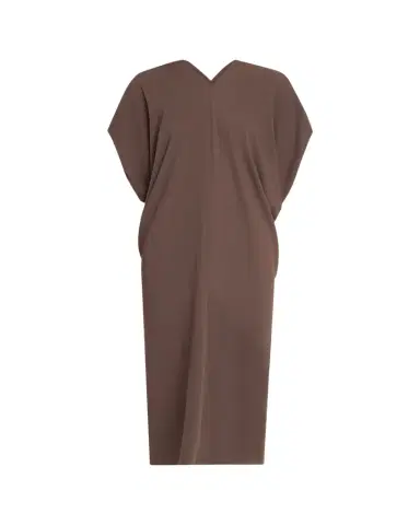 MM6 Maison Margiela Draped V-Neck Midi Dress | Thumbnail 1