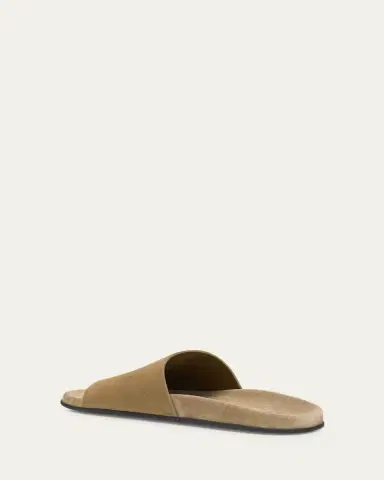 The Row Hugh Suede Flat Slide Sandals | Thumbnail 4