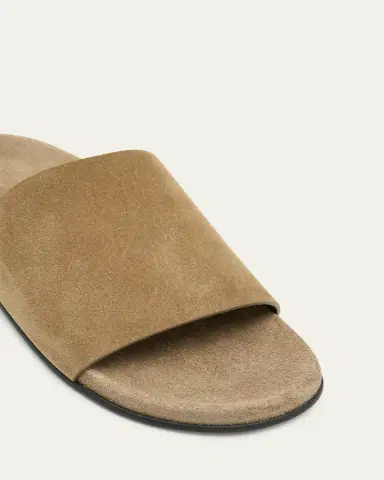 The Row Hugh Suede Flat Slide Sandals | Thumbnail 5