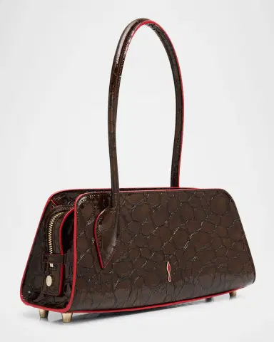 Christian Louboutin Eloise Top-Handle Bag in Croc-Embossed Leather | Thumbnail 2