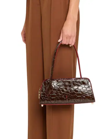 Christian Louboutin Eloise Top-Handle Bag in Croc-Embossed Leather | Thumbnail 1