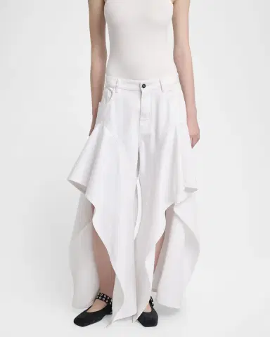 Alaïa Ruffle Slit Jeans | Thumbnail 3 Alaïa Ruffle Slit Jeans | Thumbnail 3