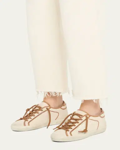 Golden Goose Super-Star Canvas Low-Top Sneakers | Thumbnail 2 Golden Goose Super-Star Canvas Low-Top Sneakers | Thumbnail 2