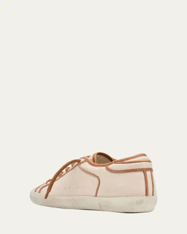 Golden Goose Super-Star Canvas Low-Top Sneakers | Thumbnail 4 Golden Goose Super-Star Canvas Low-Top Sneakers | Thumbnail 4