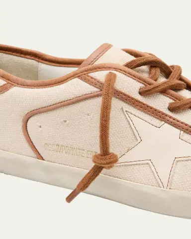 Golden Goose Super-Star Canvas Low-Top Sneakers | Thumbnail 5 Golden Goose Super-Star Canvas Low-Top Sneakers | Thumbnail 5