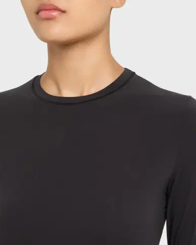 Skims Fits Everybody Crewneck Long-Sleeve T-Shirt | Thumbnail 3