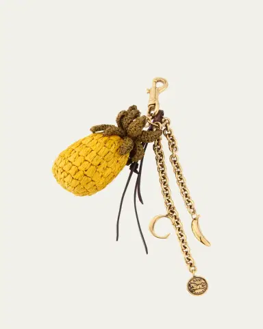 Chloé Crochet Pineapple Bag Charm | Thumbnail 3