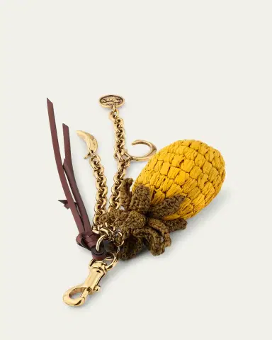 Chloé Crochet Pineapple Bag Charm | Thumbnail 4