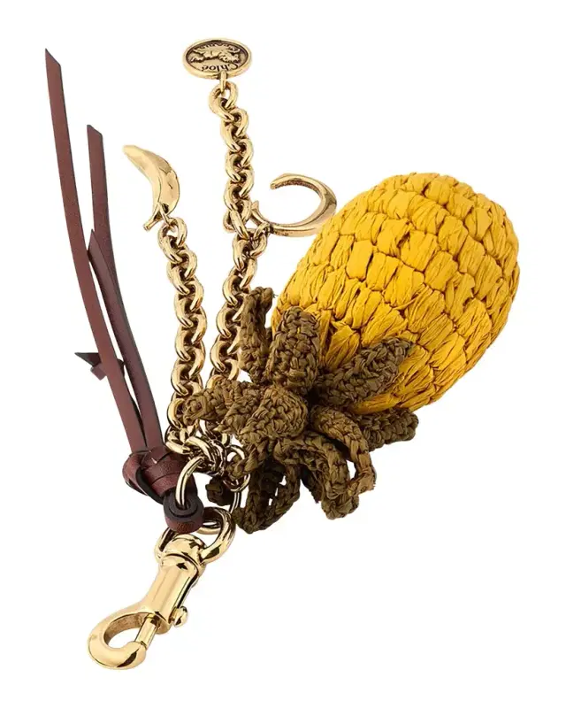 Crochet Pineapple Bag Charm