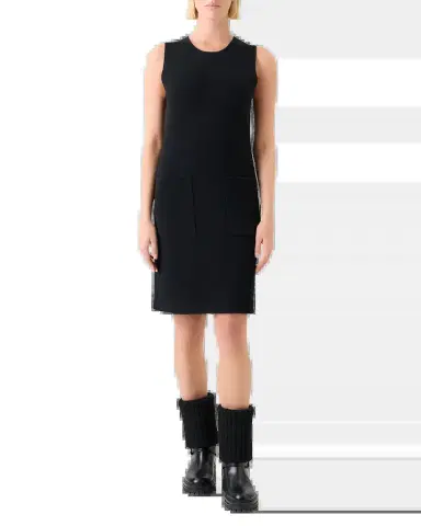 Akris Cashmere Double-Face Knit Sleeveless Dress | Thumbnail 3