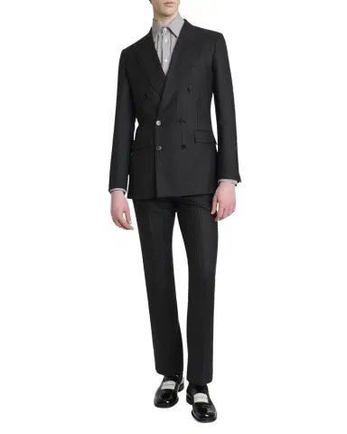 Givenchy Men's Classic-Fit Pinstripe Formal Trousers | Thumbnail 1