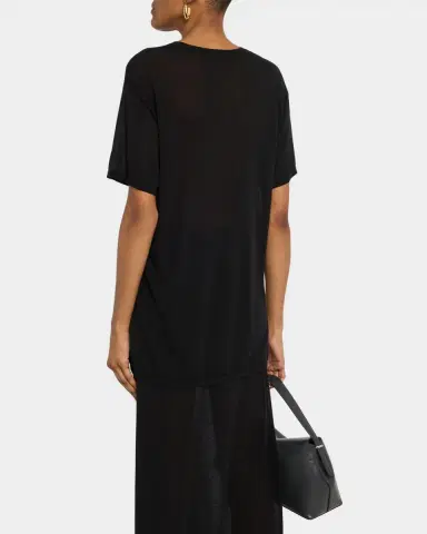 TOTEME Cashmere-Blend Short-Sleeve Knit T-Shirt | Thumbnail 2 TOTEME Cashmere-Blend Short-Sleeve Knit T-Shirt | Thumbnail 2