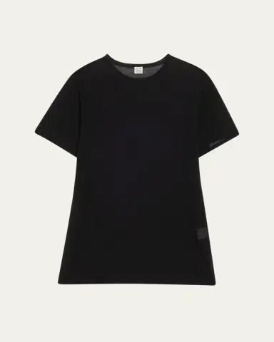TOTEME Cashmere-Blend Short-Sleeve Knit T-Shirt | Thumbnail 5 TOTEME Cashmere-Blend Short-Sleeve Knit T-Shirt | Thumbnail 5