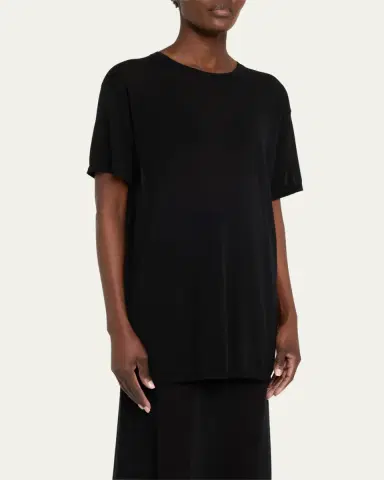 TOTEME Cashmere-Blend Short-Sleeve Knit T-Shirt | Thumbnail 8 TOTEME Cashmere-Blend Short-Sleeve Knit T-Shirt | Thumbnail 8