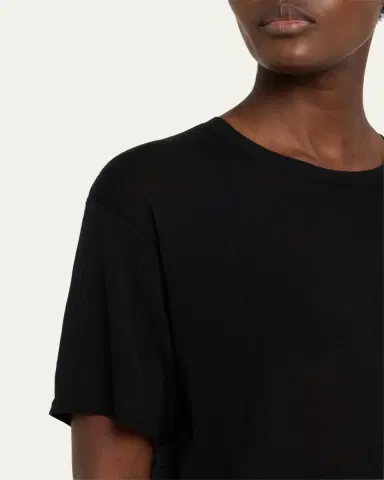 TOTEME Cashmere-Blend Short-Sleeve Knit T-Shirt | Thumbnail 9 TOTEME Cashmere-Blend Short-Sleeve Knit T-Shirt | Thumbnail 9