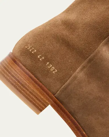 Common Projects Men's Suede Side-Zip Ankle Boots | Thumbnail 3