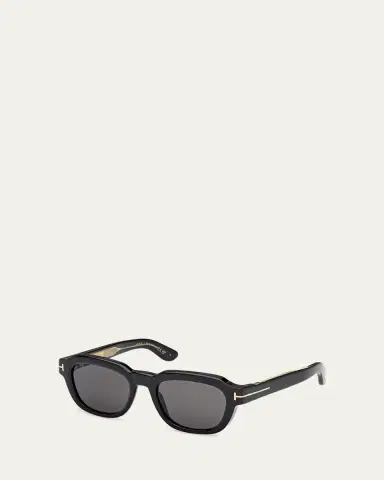 Tom Ford Men's Icon Collection Acetate Square Sunglasses | Thumbnail 2