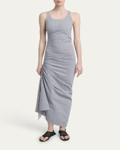 Alaïa Sleeveless Ruched Tank Maxi Dress | Thumbnail 2