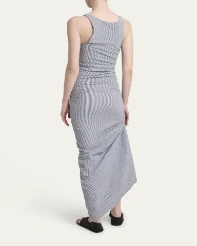 Alaïa Sleeveless Ruched Tank Maxi Dress | Thumbnail 3