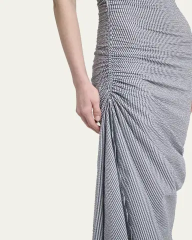 Alaïa Sleeveless Ruched Tank Maxi Dress | Thumbnail 5