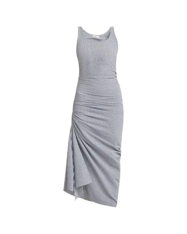Sleeveless Ruched Tank Maxi Dress