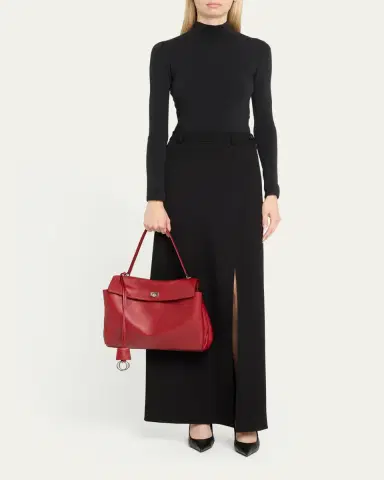 Balenciaga Rodeo Medium Leather Top-Handle Bag | Thumbnail 4