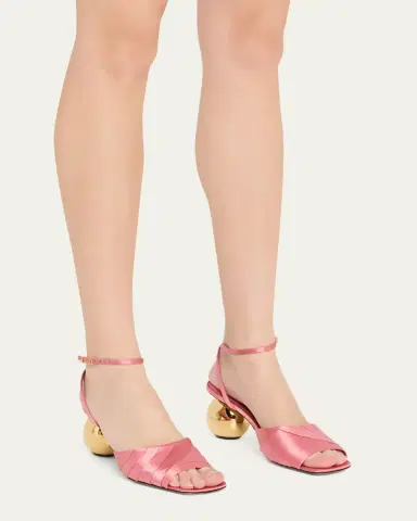 Marni Silk Sculptural Sandals | Thumbnail 2 Marni Silk Sculptural Sandals | Thumbnail 2