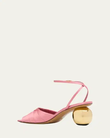 Marni Silk Sculptural Sandals | Thumbnail 4 Marni Silk Sculptural Sandals | Thumbnail 4