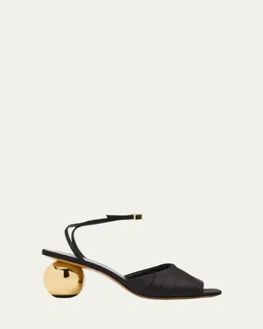 Marni Silk Sculptural Sandals | Thumbnail 6 Marni Silk Sculptural Sandals | Thumbnail 6