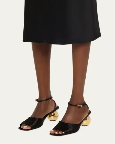 Marni Silk Sculptural Sandals | Thumbnail 7 Marni Silk Sculptural Sandals | Thumbnail 7