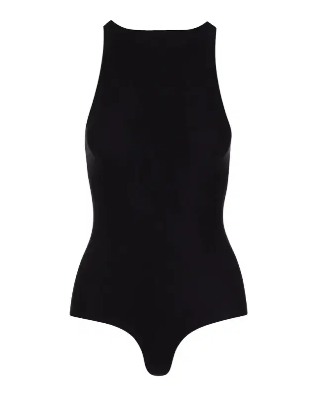 Butter Sleeveless Crewneck Thong Bodysuit