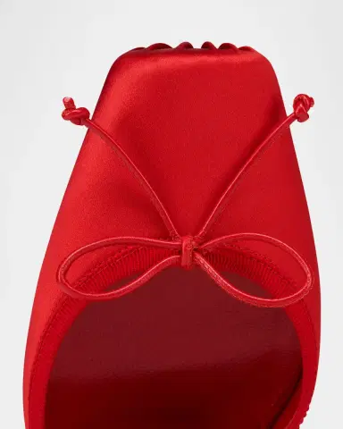 Christian Louboutin 100mm Cassia Silk Ankle-Tie Ballerina Pumps | Thumbnail 3 Christian Louboutin 100mm Cassia Silk Ankle-Tie Ballerina Pumps | Thumbnail 3