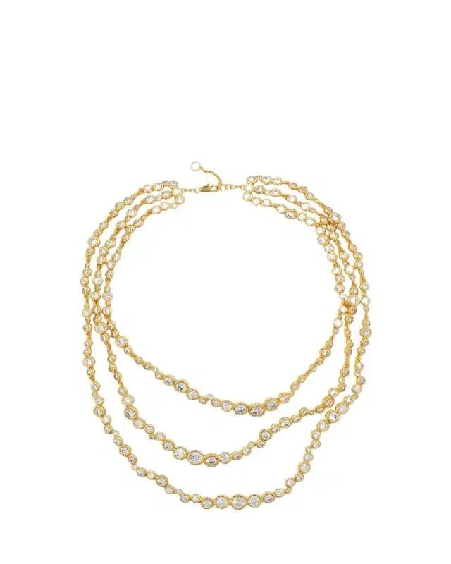 ALEXIS BITTAR Asterales Gold CZ Layered Necklace