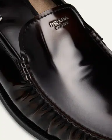 Prada Men's Venetian Loafers | Thumbnail 5