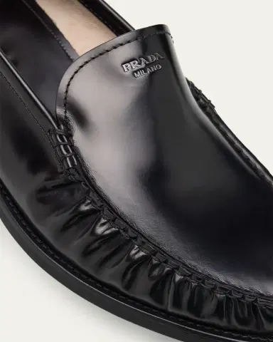 Prada Men's Venetian Loafers | Thumbnail 8