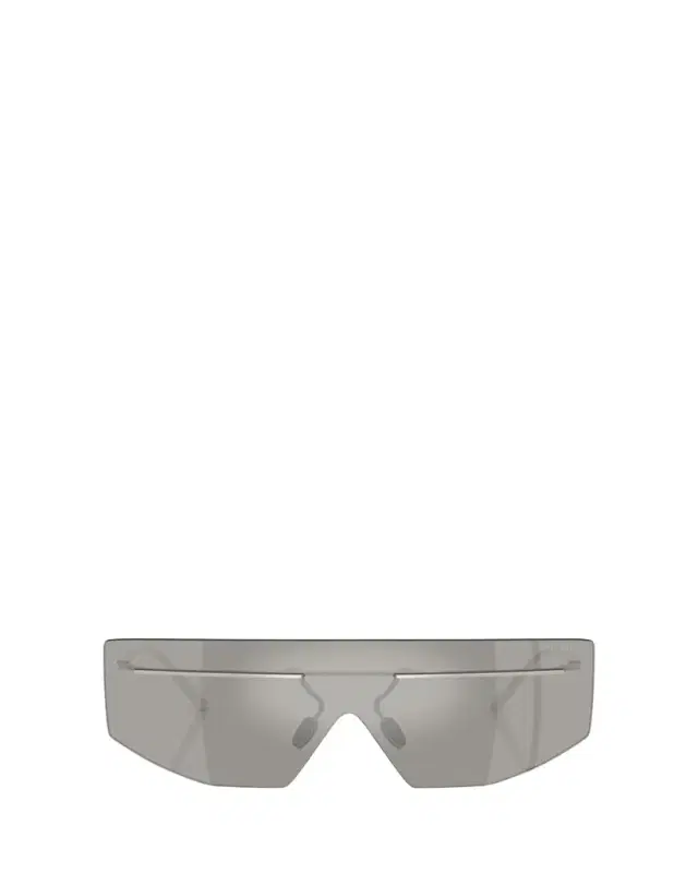 Prada Men's PR B55S Mirrored Shield Sunglasses