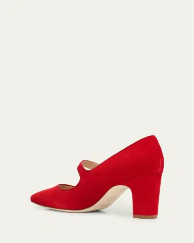 Manolo Blahnik Campariba Kid Suede Pumps | Thumbnail 2