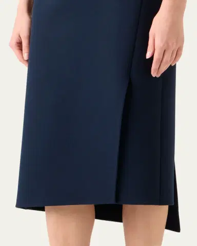 Akris Asymmetric Trapezoid Wool Flannel Double-Face Midi Skirt | Thumbnail 5 Akris Asymmetric Trapezoid Wool Flannel Double-Face Midi Skirt | Thumbnail 5