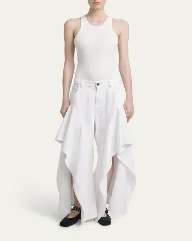 Alaïa Ribbed Sleeveless Bodysuit | Thumbnail 2