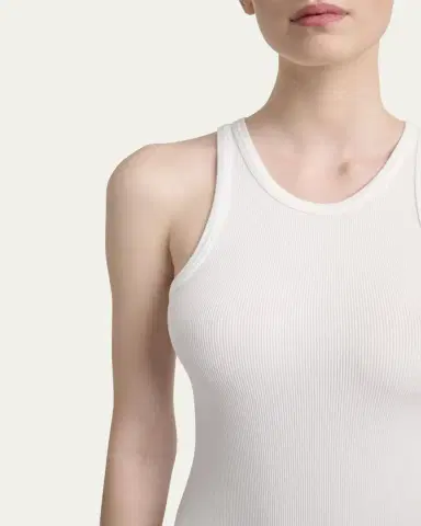 Alaïa Ribbed Sleeveless Bodysuit | Thumbnail 6