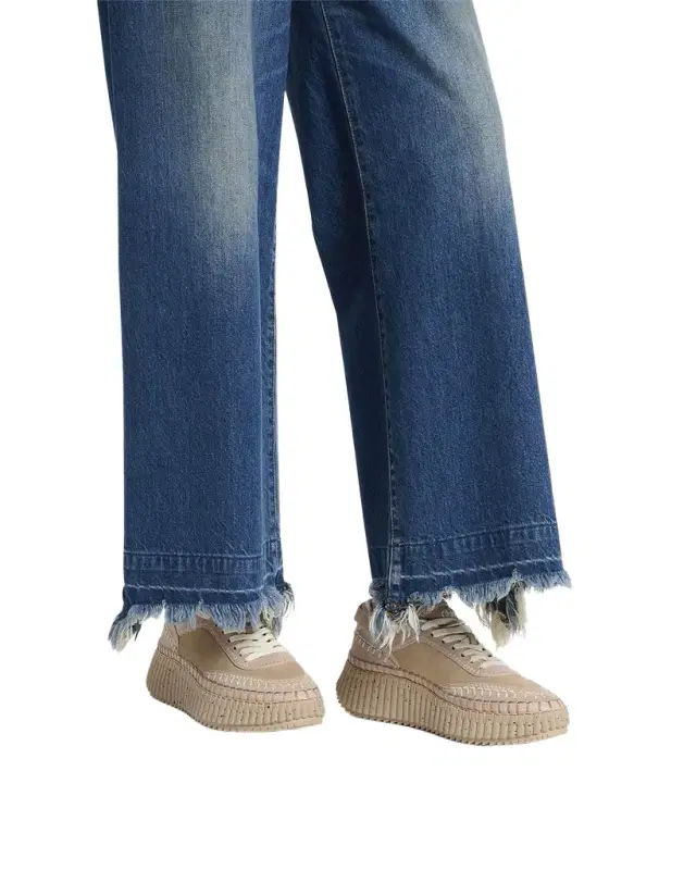 Chloe Nama Suede Stitch Walking Sneakers