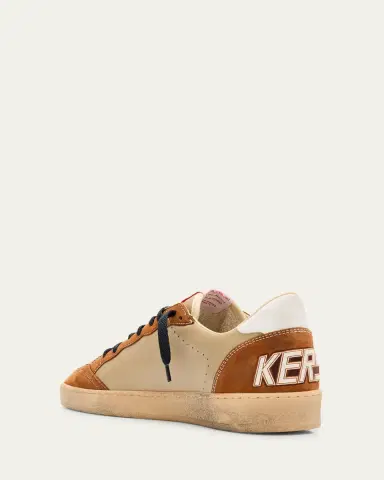 Golden Goose Men's Ball Star Low-Top Nubuck Leather Sneakers - Exclusive | Thumbnail 2