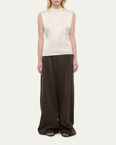 Helmut Lang Sleeveless Draped Silk Scarf Top | Thumbnail 5 Helmut Lang Sleeveless Draped Silk Scarf Top | Thumbnail 5