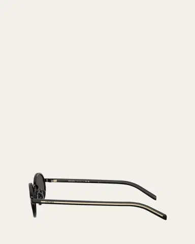 Prada PR B56S Oval Steel Sunglasses | Thumbnail 3 Prada PR B56S Oval Steel Sunglasses | Thumbnail 3